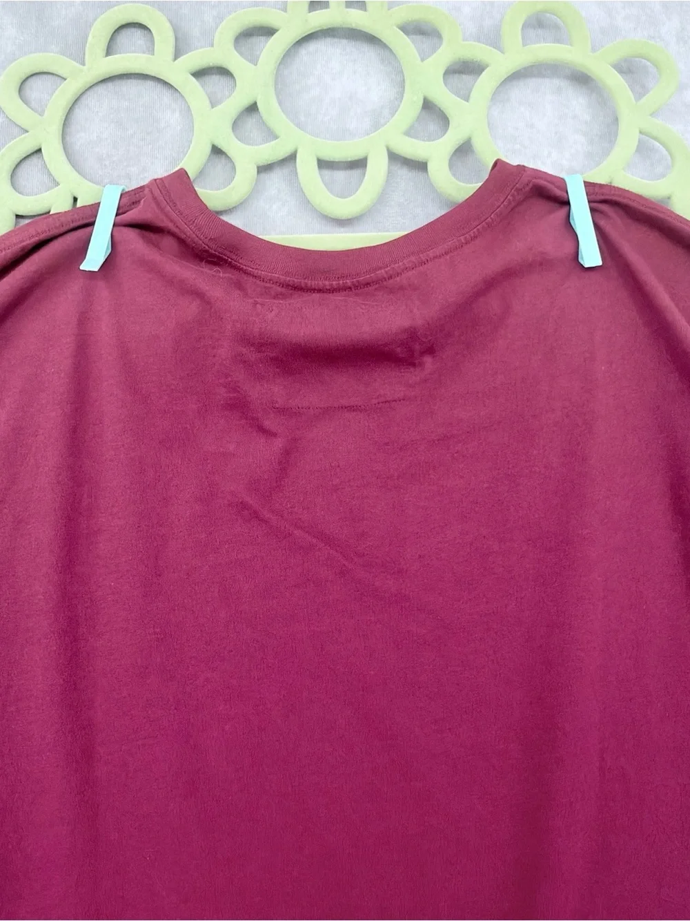 True Religion Maroon Tee with White Guitar Logo men’s XL
